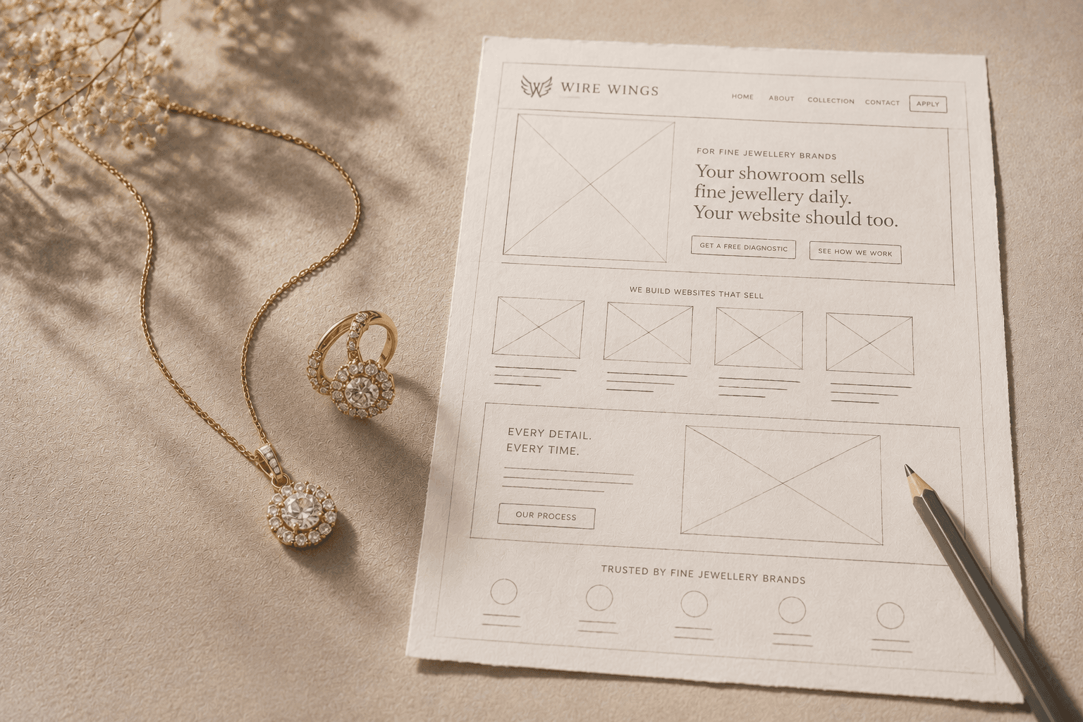 Planning the cost and scope of a fine jewellery website